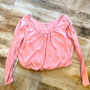 Maeve by Anthropologie Pink scoopneck top x-small